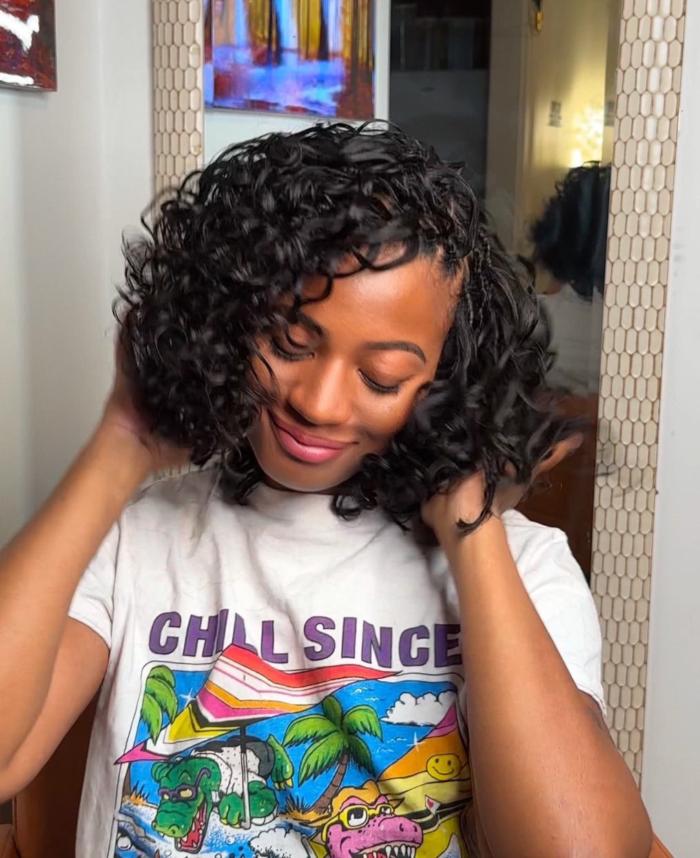 Viral Curly Bob – Premium Deep Wave Hair